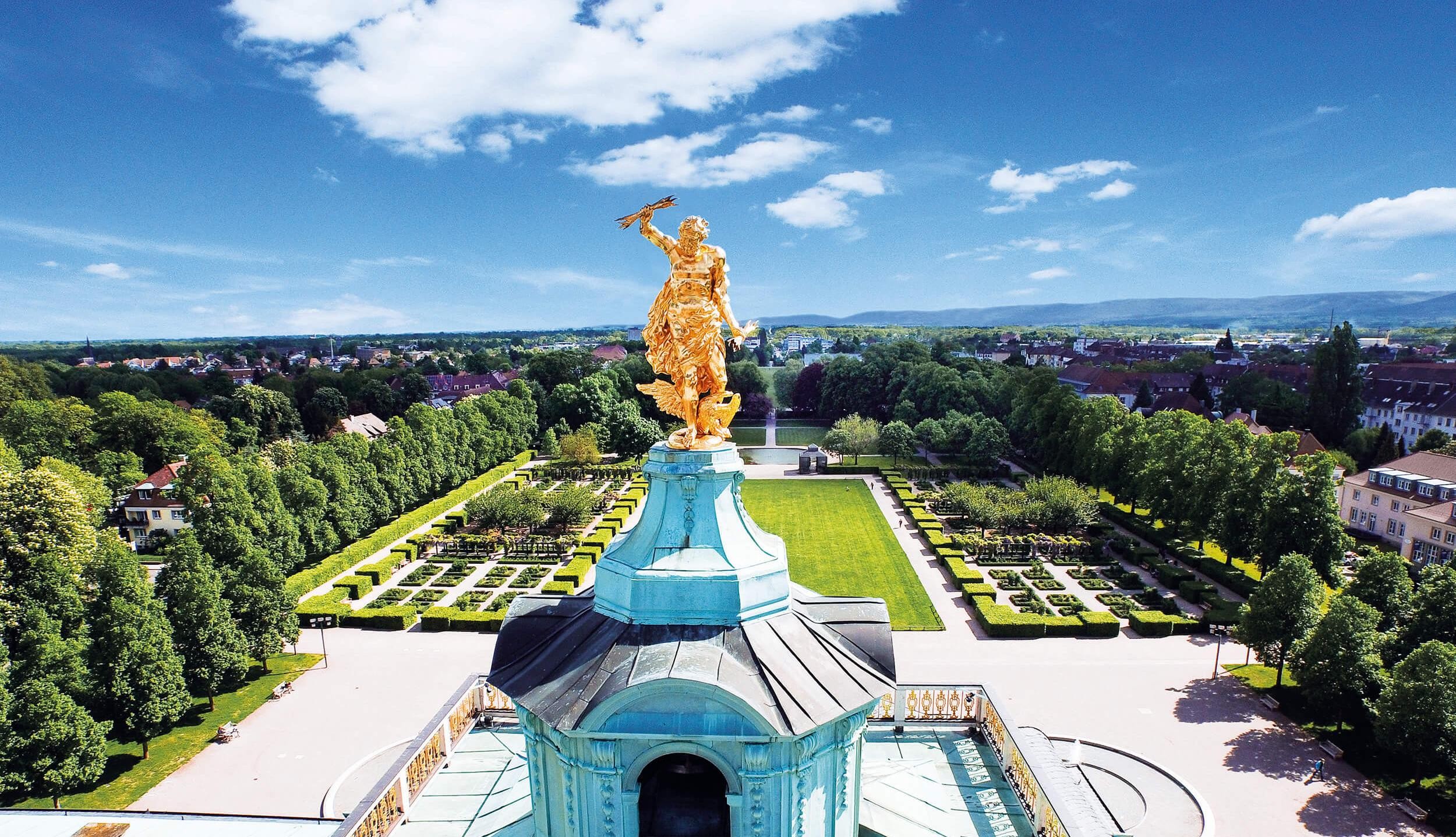 Golden man at Rastatt Castle