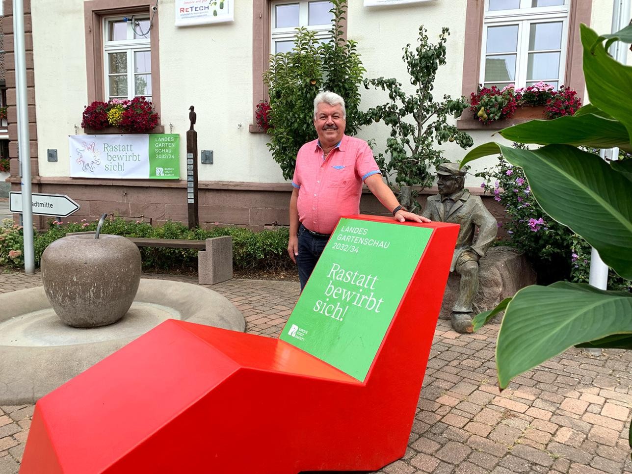 Portrait photo Stefan Lott, head of the village Ottersdorf