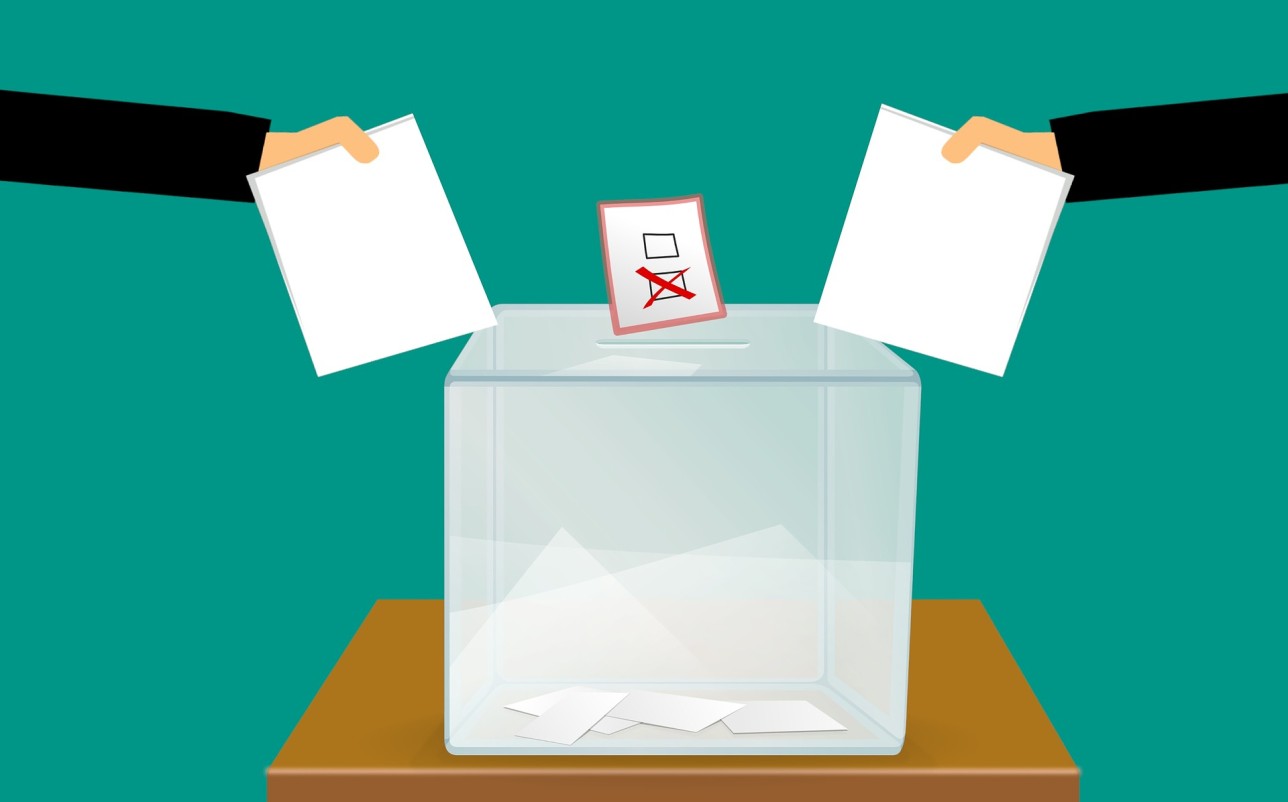 Pictogram of a ballot box