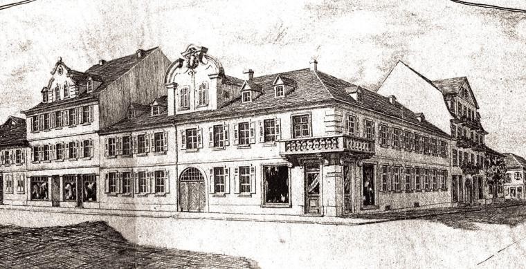 Altes Bild des Wohnhauses von Mathias Schweitzer