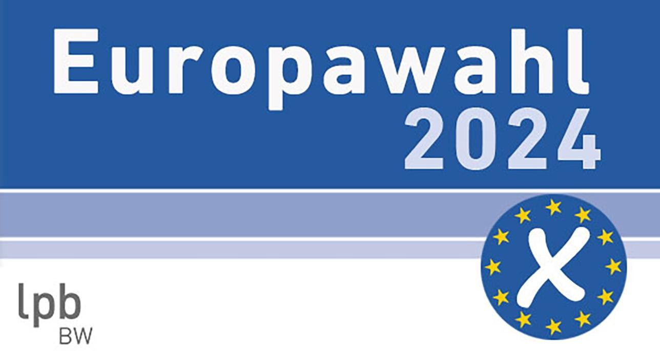 Blaues Logo zur Europawahl 2024
