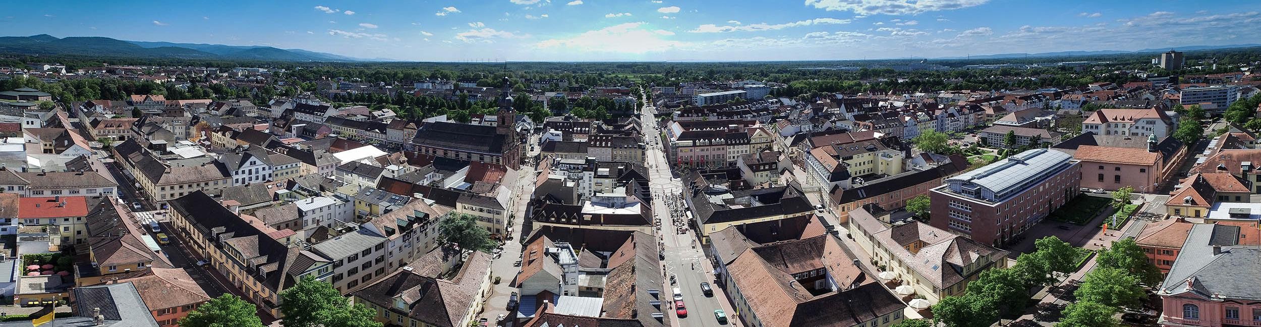 Luftaufnahme Innenstadt Rastatt