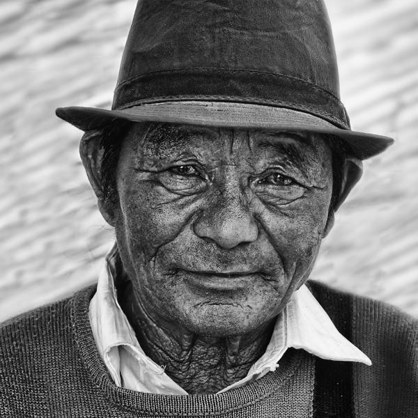 „100 Jahre Fotoclub Rastatt“: Jubiläumsausstellung im Stadtmuseum. Foto: Dieter Werner Porträt eines Mannes in Indien