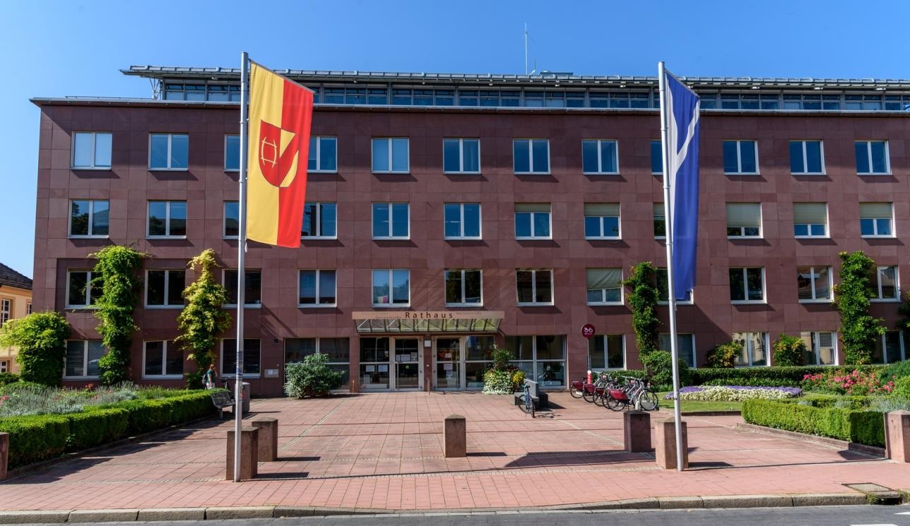 Mairie dans la Herrenstraße 15 à Rastatt. C'est là que se trouve le bureau de l'état civil.