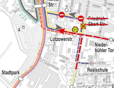 Plan Busumleitungen