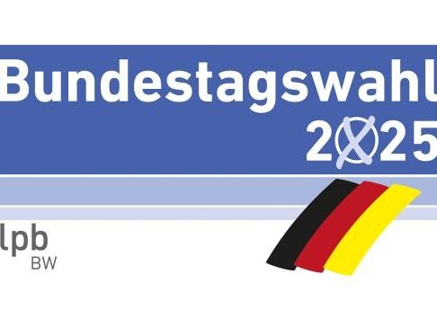 Foto mit Schriftzug Bundestagswahl 2025
