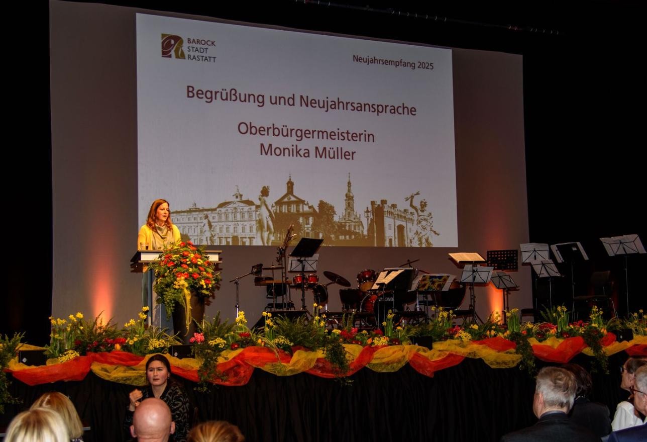 Speech by Mayor Monika Müller at the New Year's reception in the BadnerHalle