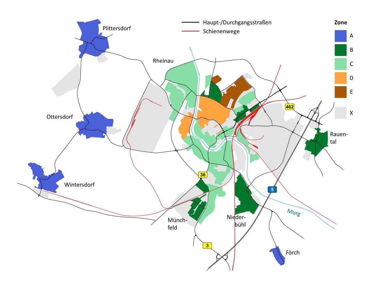 Carte de situation Rastatt