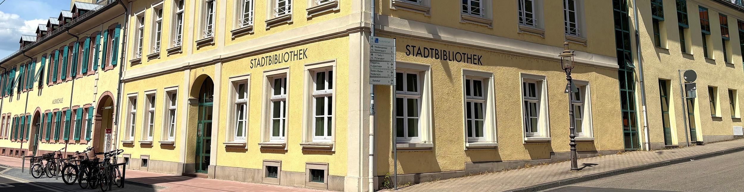 Stadtbibliothek. Foto: Stadt Rastatt/Isabelle Joyon Stadtbibliothek Außenaufnahme