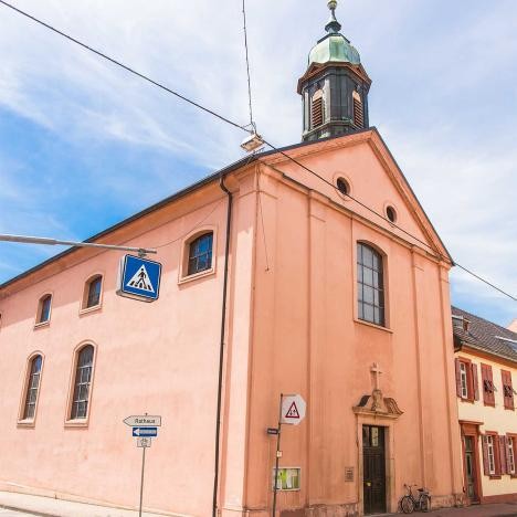 Historical route stop 14: Evangelical town church in Rastatt