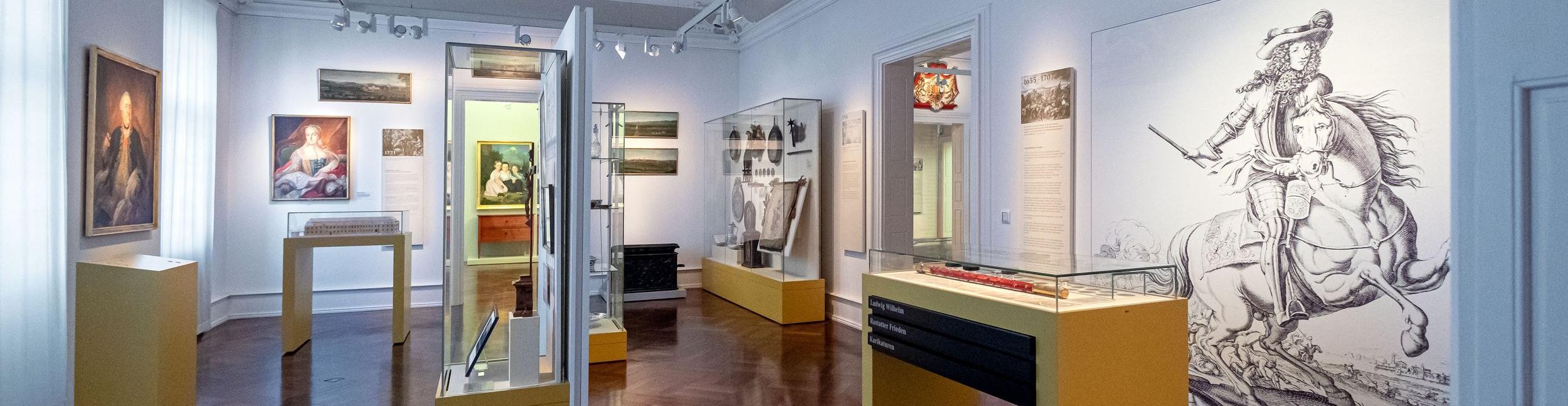 View of the permanent exhibition on the city's history in the Rastatt City Museum, photo: Oliver Hurst.