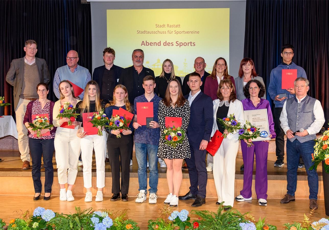 Group photo Evening of Sport City of Rastatt