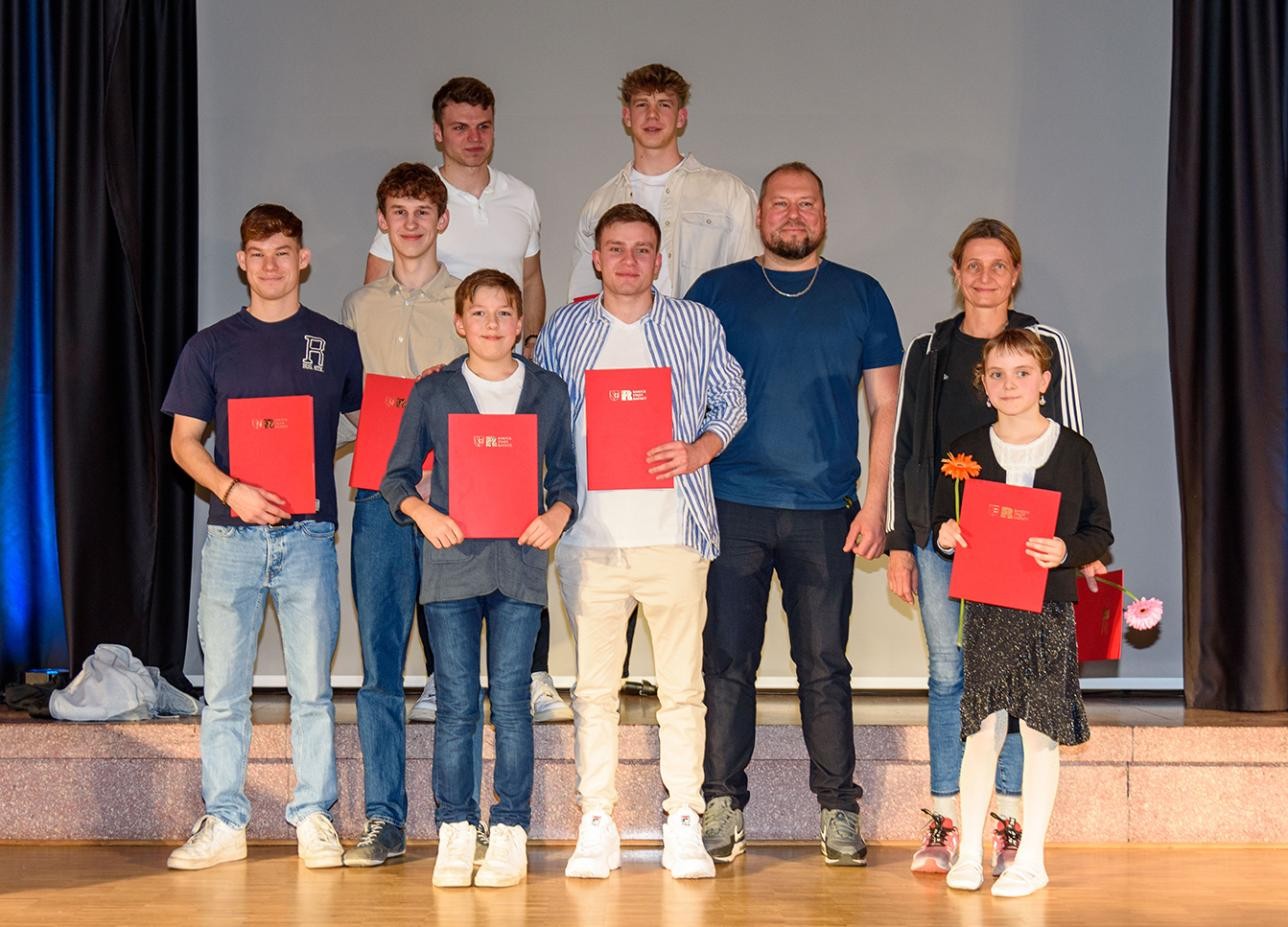 Photo de groupe Soirée sportive