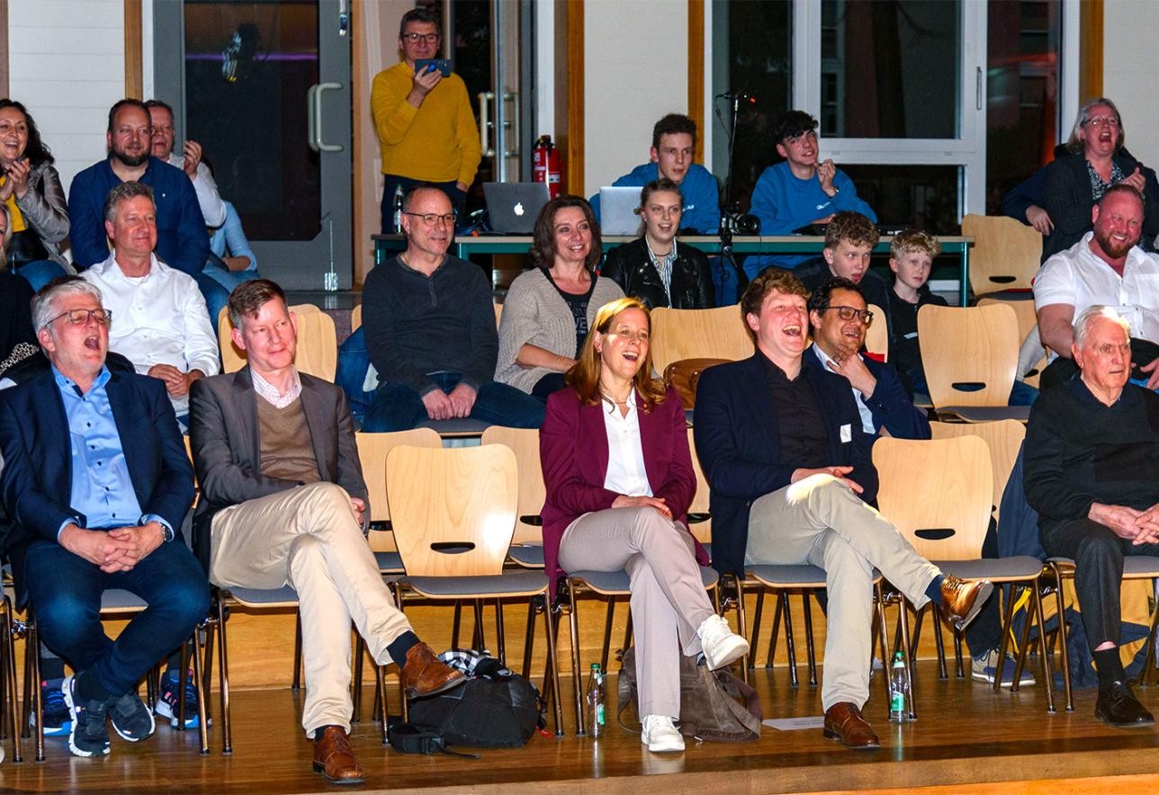 Audience at the evening of sport
