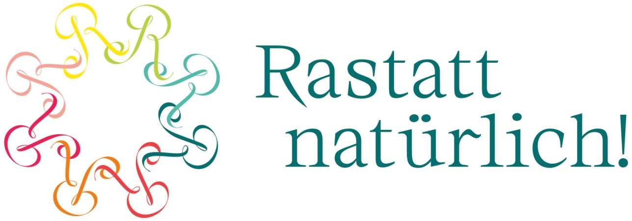 Visualisierung: Stadt Rastatt Logo Landesgartenschau Rastatt und der Slogan "Rastatt natürlich"