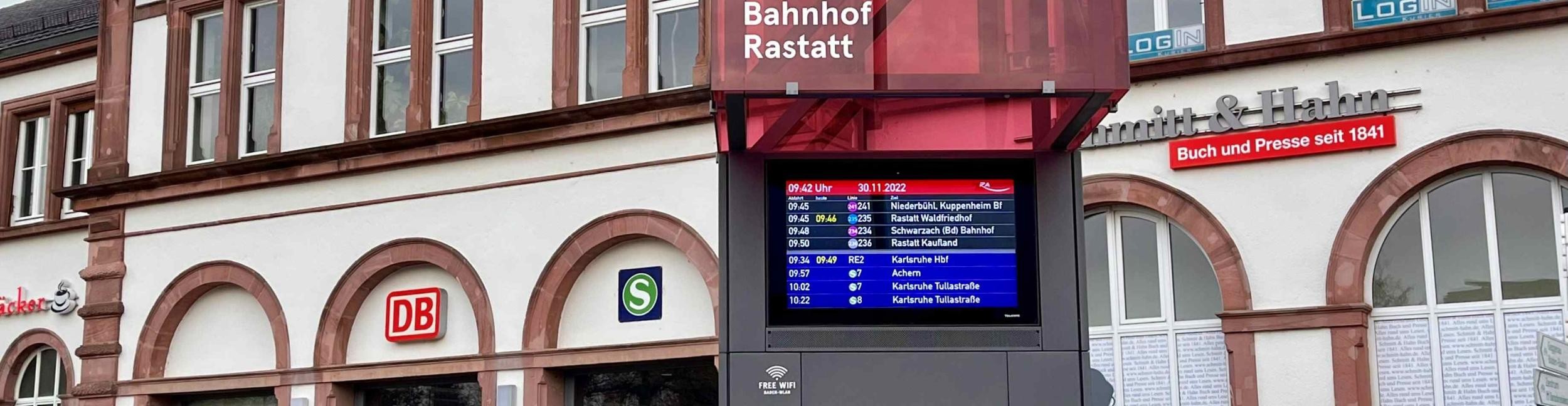 Regiomove port at Rastatt train station