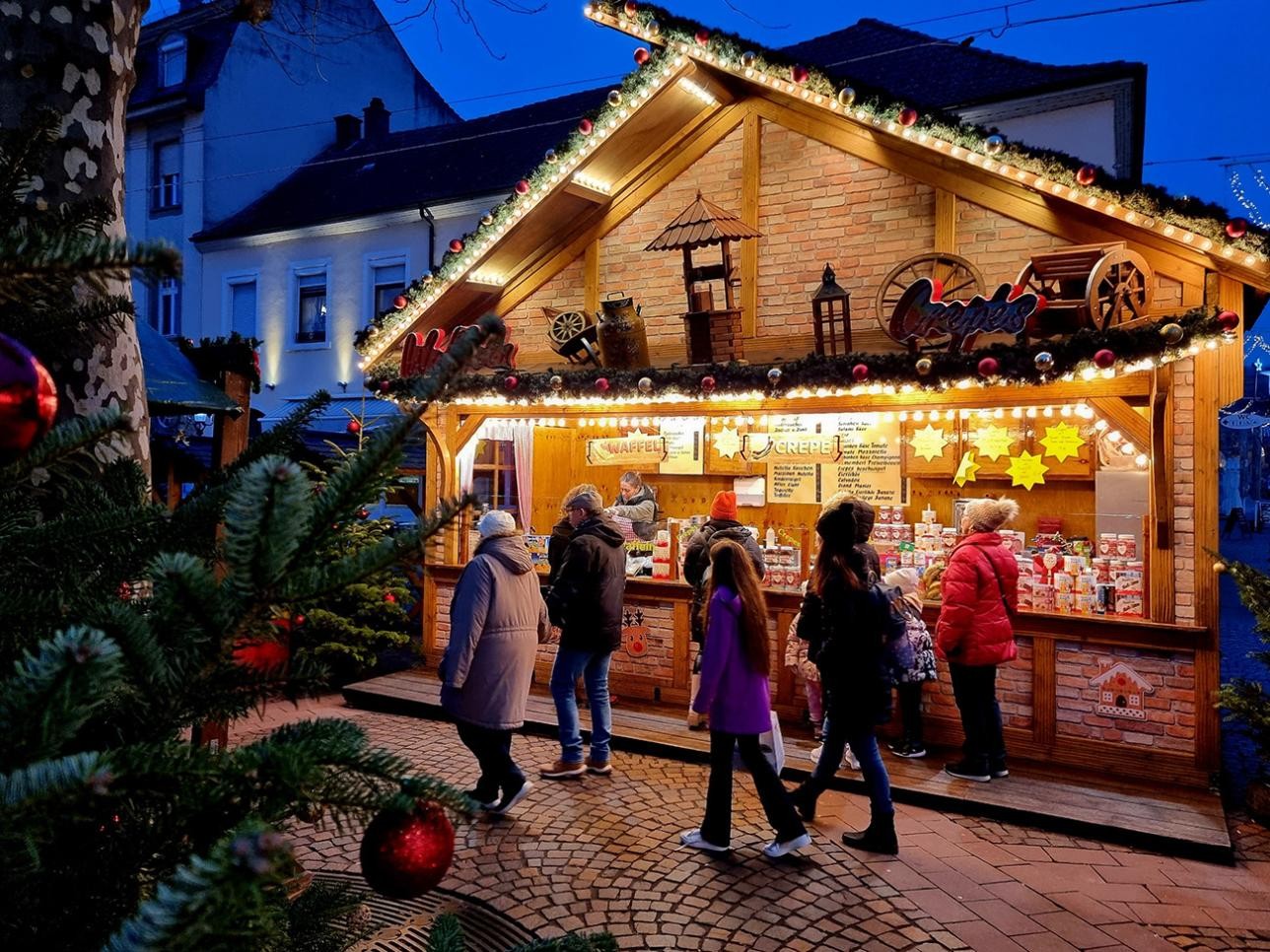 Christmas market stand in Rastatt