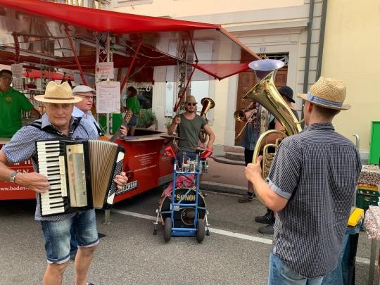 Musiker in der Schlossstraße beim Stadtfest