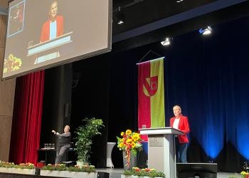 Rede Kandidatin Brigitta Lenhard bei der Kandidatenvorstellung in der BadnerHalle