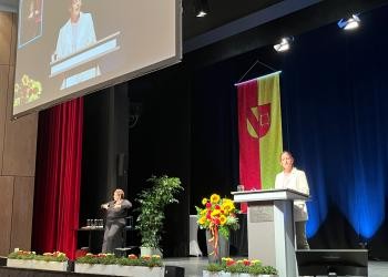 Rede Kandidatin Monika Müller bei der Kandidatenvorstellung in der BadnerHalle
