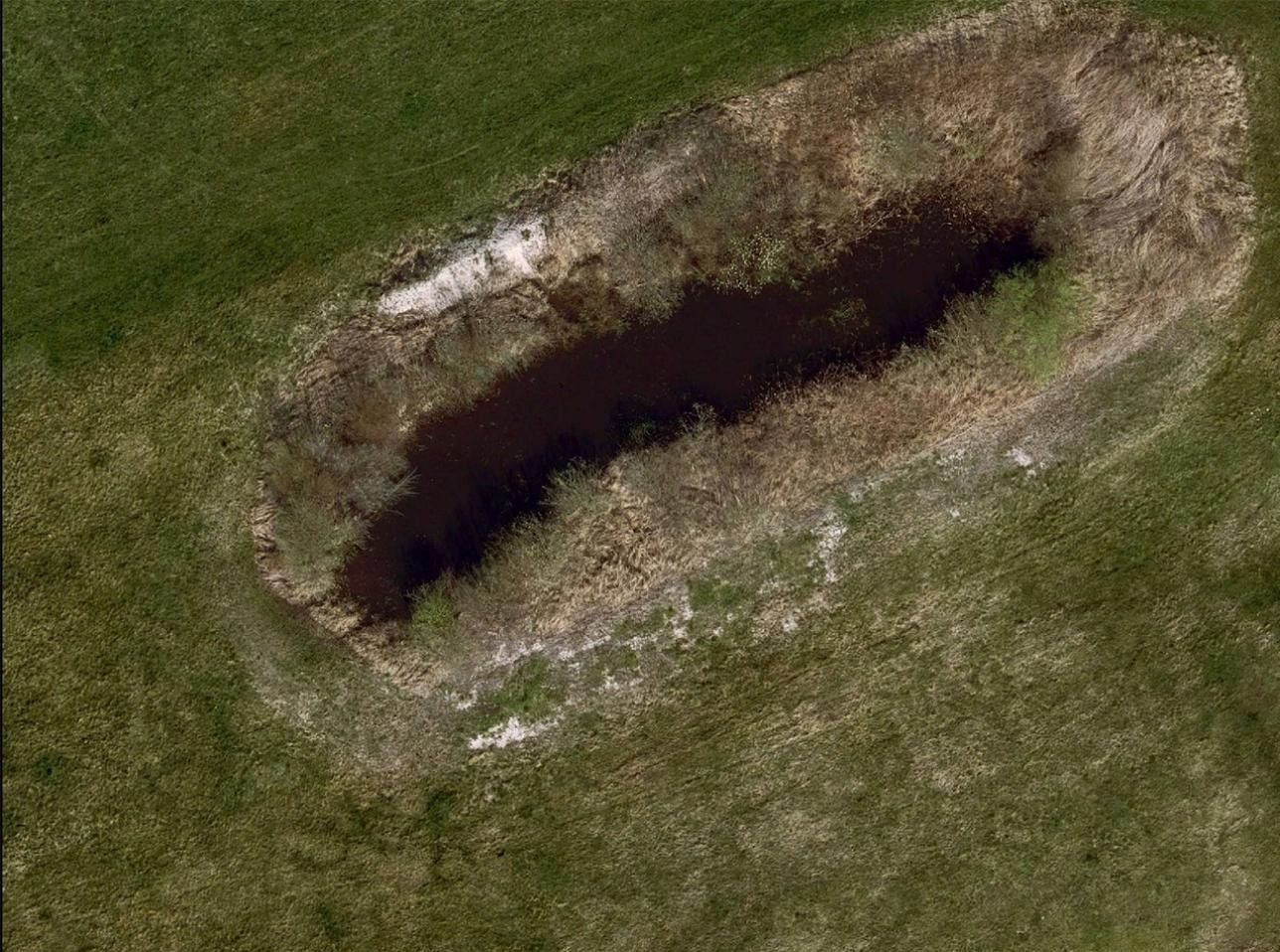 Amphibiengewässer Baldenau Luftaufnahme Stillgewässer Baldenau