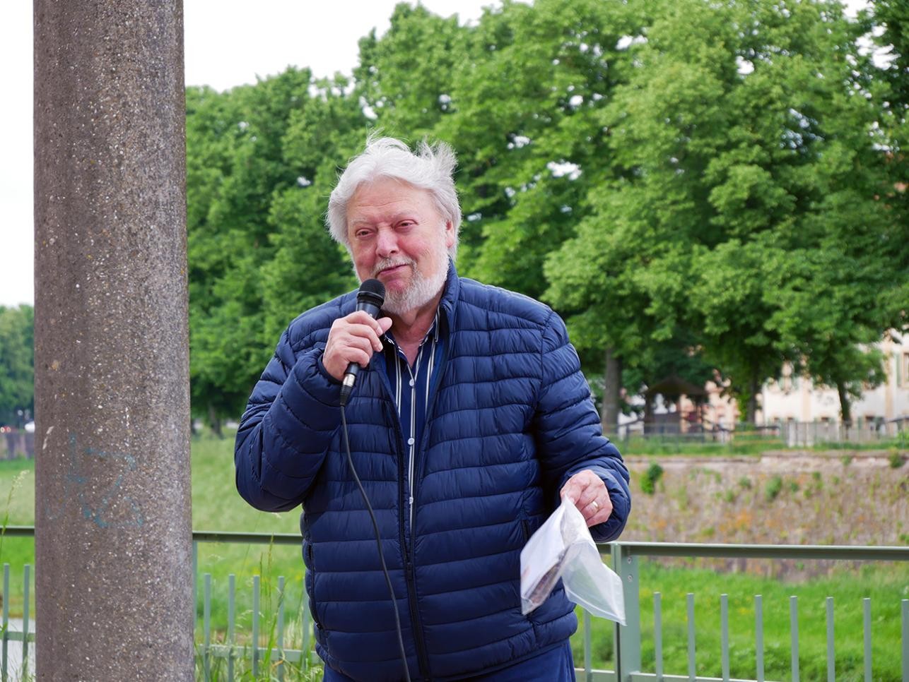  Wolfang Krieg, 1st Chairman of the Augustavorstad Citizens' Association at the opening 