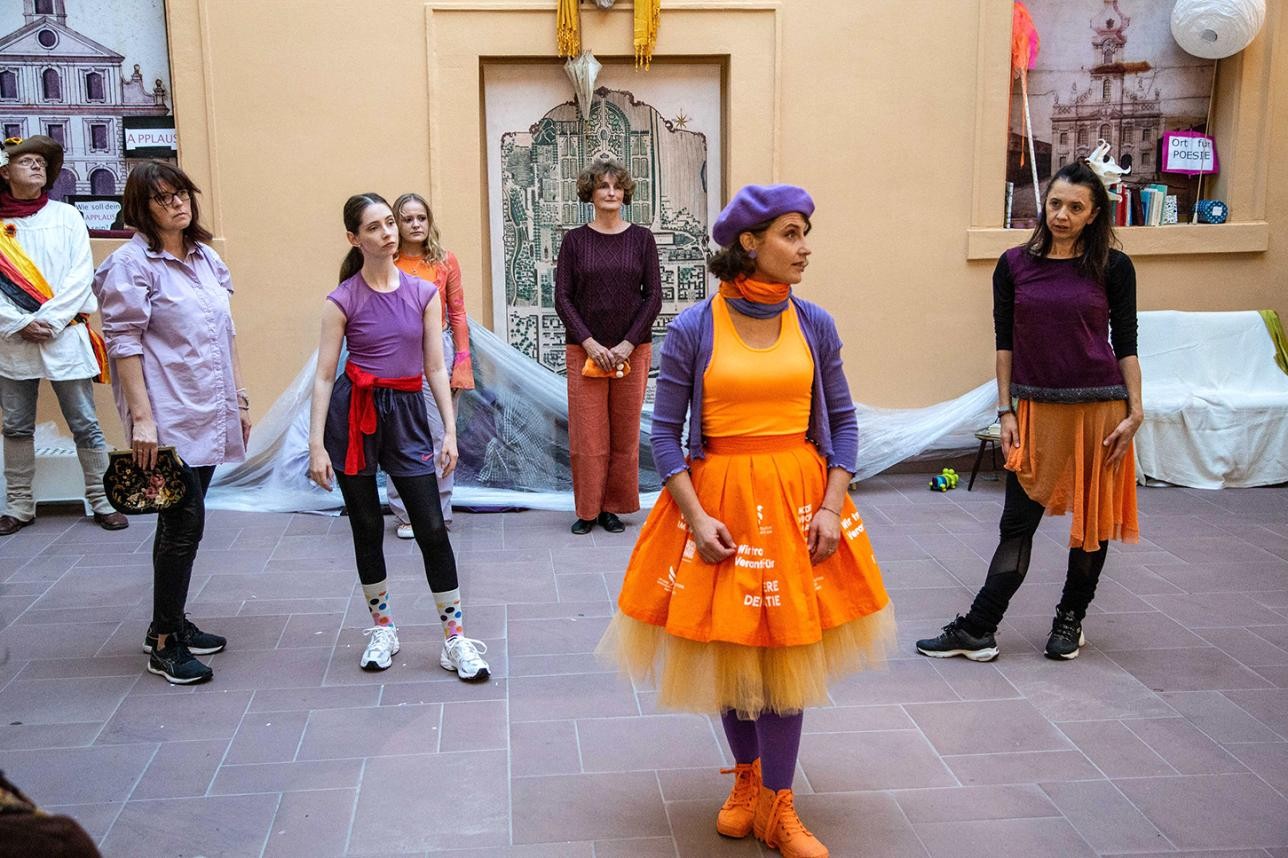 Dancers take to the stage in the Rossi House
