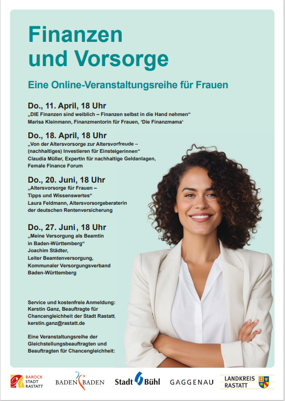 Plakat zur Veranstaltung Finanzen und Vorsorge