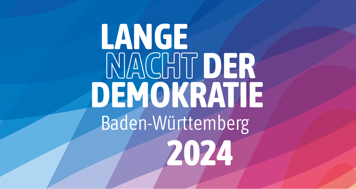 Plakat Lange Nacht der Demokratie am 2. Oktober in Rastatt